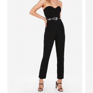 Strapless Sweetheart Neck Jumpsuit Express